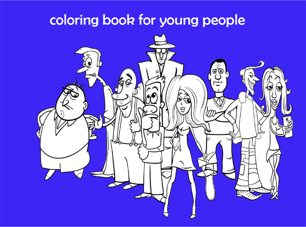 coloring book for young people