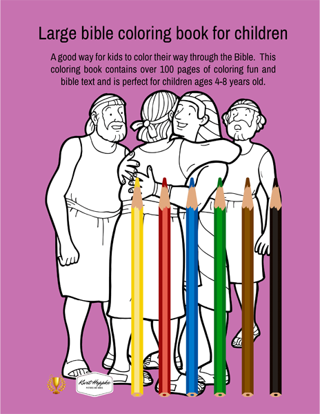 Large bible coloring book for children
