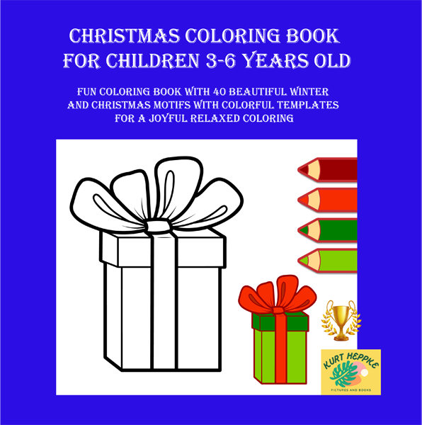 christmas coloring book  for children 3-6 years old