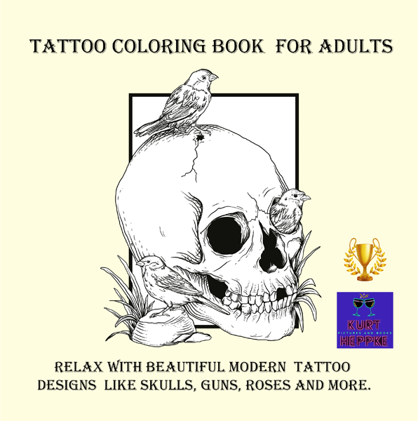 Tattoo Coloring Book  For Adults
