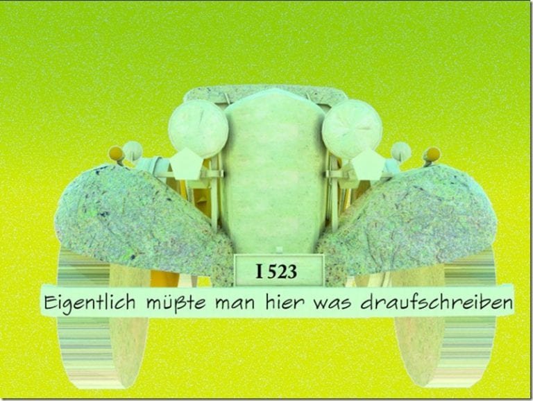 Eigentlich müßte man hier was draufschreiben