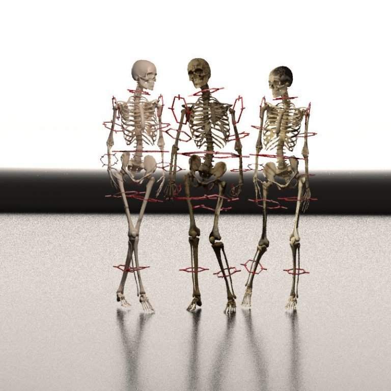 Die drei Letzten im Taumel des Sterbens.