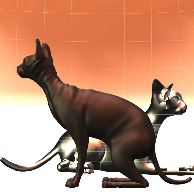 Zwei kleinere Sphinx