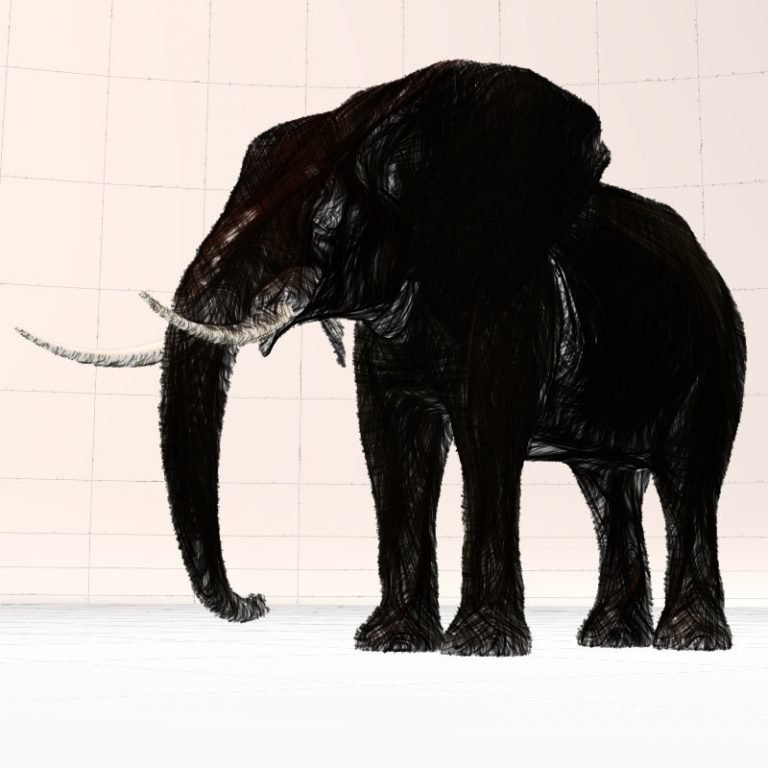 Wilde Tiere ein Elephant