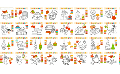christmas coloring book  for children 3-6 years old – Bild 3
