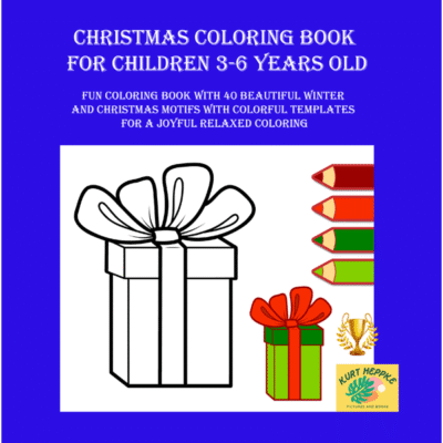 christmas coloring book  for children 3-6 years old
