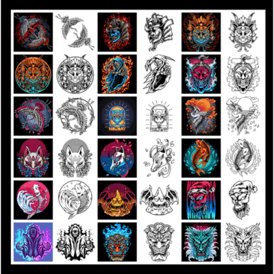TATTOO Coloring Book For ADULTS II – Bild 2