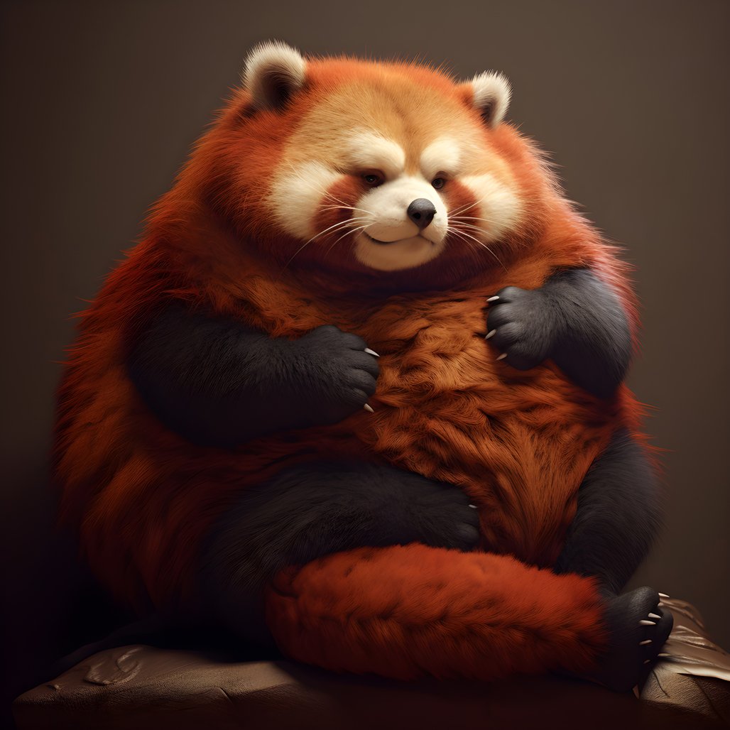 Du betrachtest gerade red panda obese human child