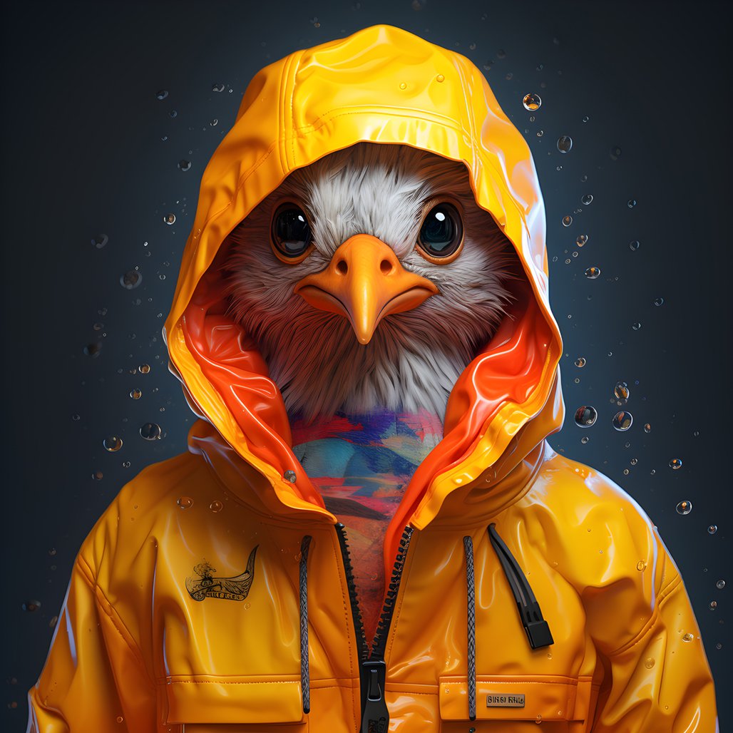 Mehr über den Artikel erfahren an animal in a raincoat