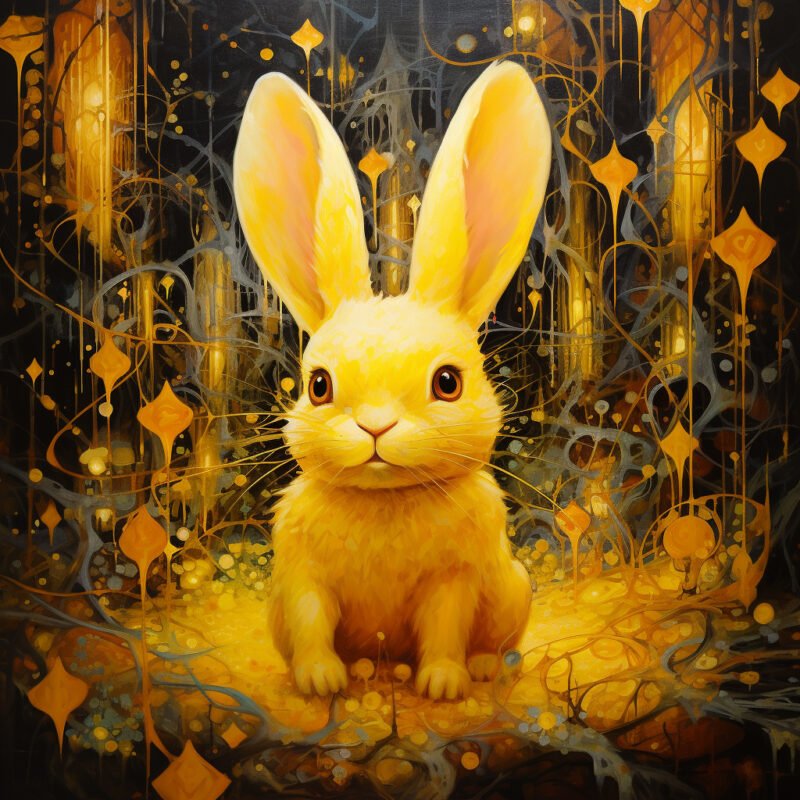 Mehr über den Artikel erfahren a yellow rabbit