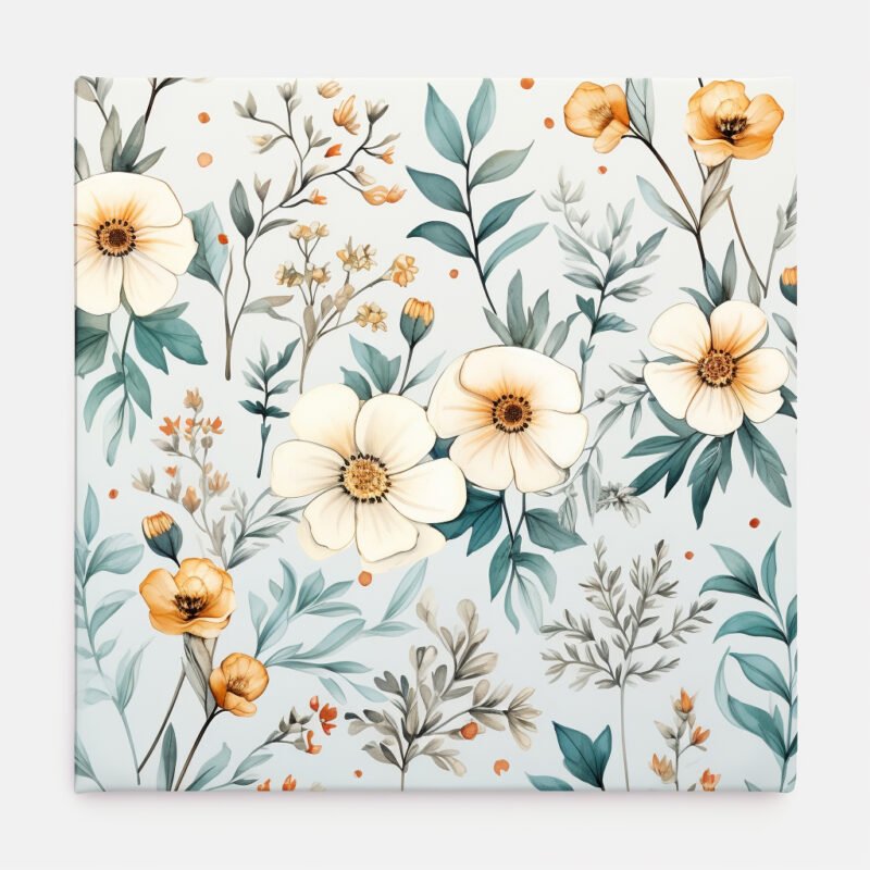 Mehr über den Artikel erfahren aquarell boho floral wildflowers