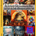 Buchcover „397 Bilder seit sich die Erde bewegt" von Kurt Heppke mit KI-Kunstcollage | Book cover "397 Pictures since Earth moved" by Kurt Heppke with AI art collage