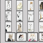 20 humorvolle Katzen-Illustrationen in verschiedenen menschlichen Posen und Kostümen | 20 humorous cat illustrations in various human poses and costumes