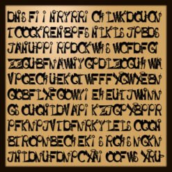 Plastischer Text und Ziffern - Text zum nicht lesen I