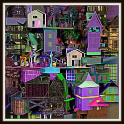 Gebäude mitten im Durcheinander VI