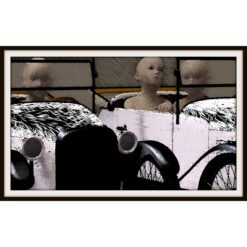 wohlgesetzte Ansichten von Kleinkindern in einem Auto I