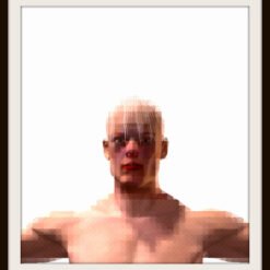 Augustus als erstarrtes Pixelbild