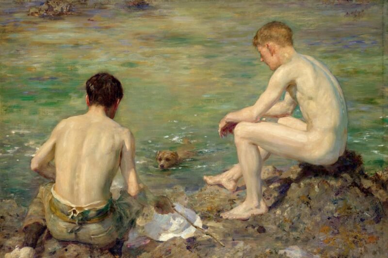 Mehr über den Artikel erfahren Drei Begleiter von Henry Scott Tuke. Impressionismus