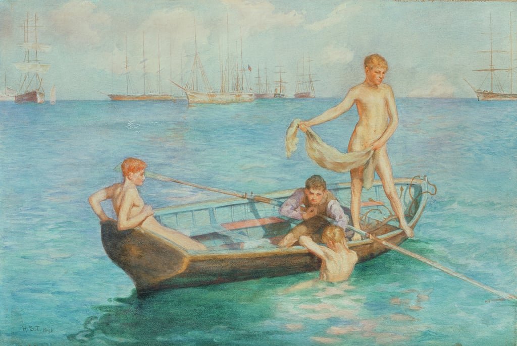 Mehr über den Artikel erfahren August Blue von Henry Scott Tuke.