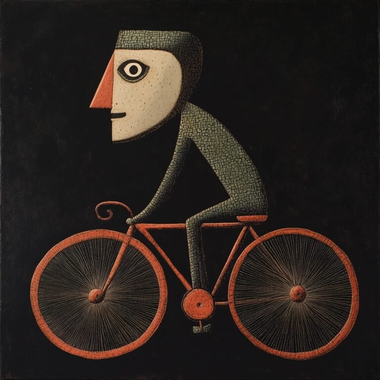 Gesicht des Menschen auf einem Fahrrad fahrend gefunden