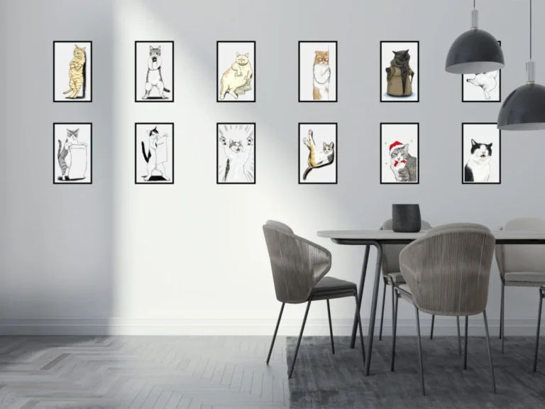 Catwalk an der Wand – Wenn Katzen Kunst machen