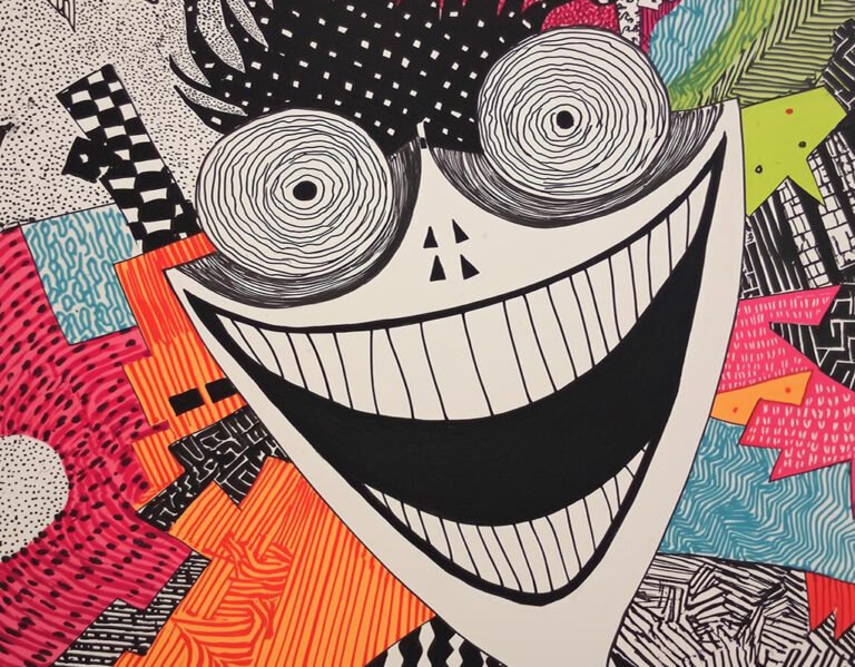 Das manische Grinsen